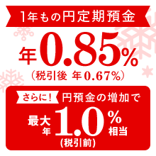 1年もの円定期預金