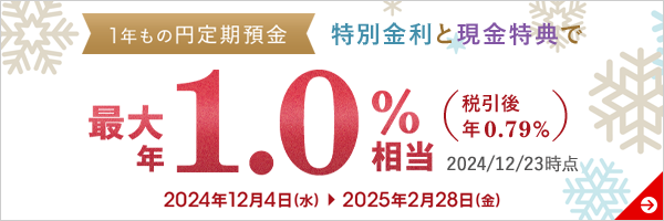 1年もの円定期預金