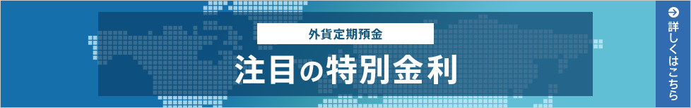 外貨定期預金 注目の特別金利