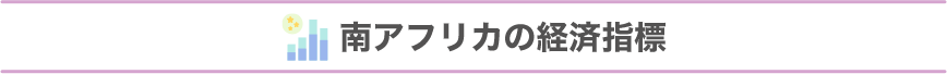 南アフリカの経済指標